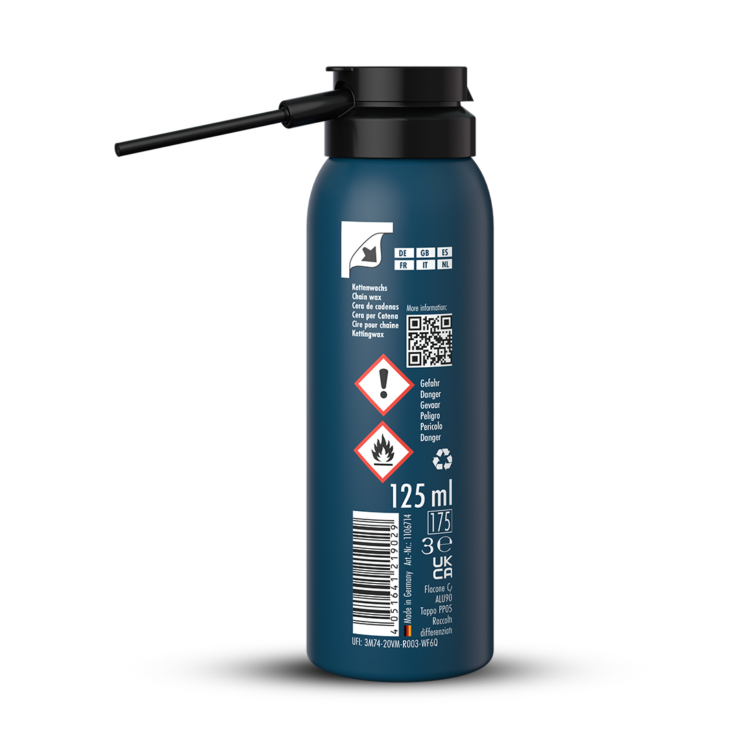 Kettenwachs Ultimate zum Sprühen - Rückseite